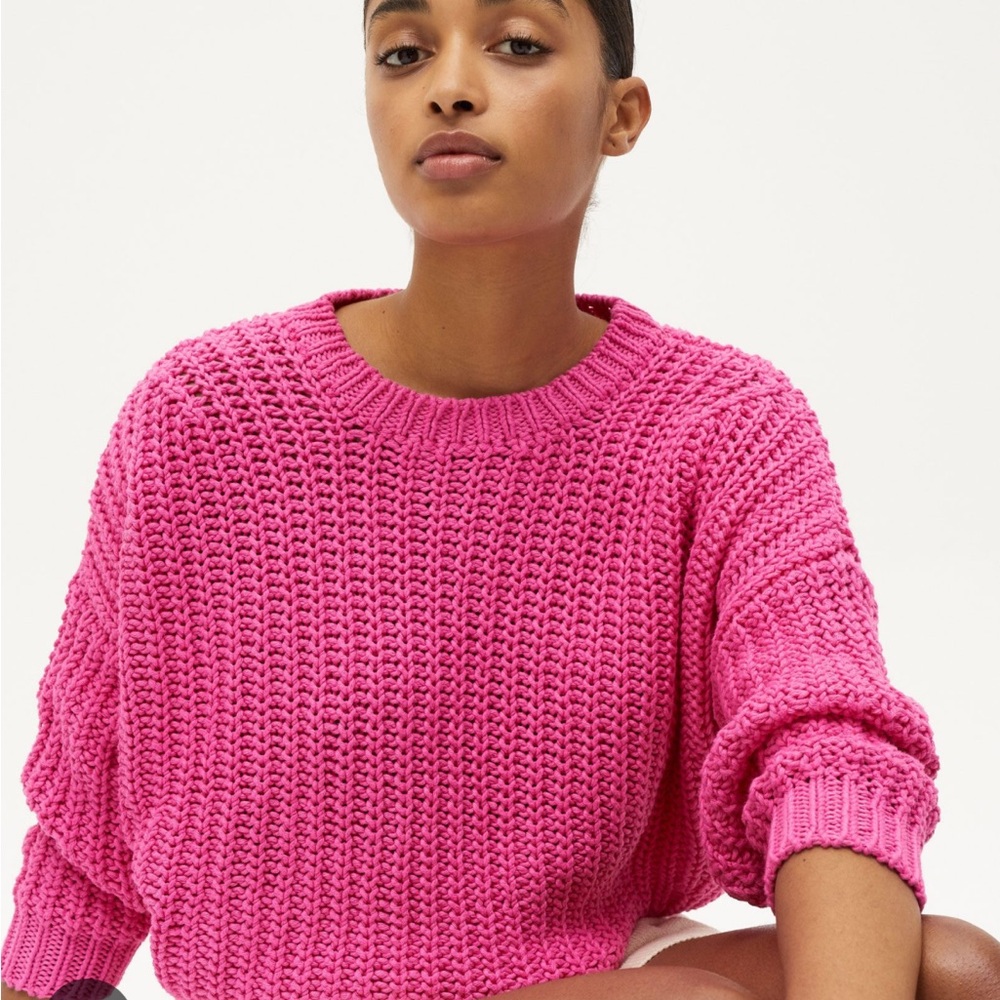 Babaa Pink Crew Neck Sweater